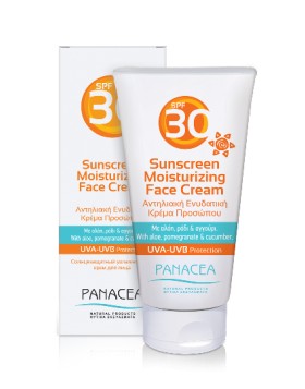 Αντηλιακή Ενυδατική Κρέμα Προσώπου SPF30 50ml Panacea Natural Products