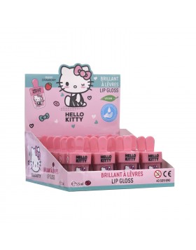 Lip Gloss με γεύση φράουλα Hello Kitty 5.5ml (Stand 24 τεμάχια)